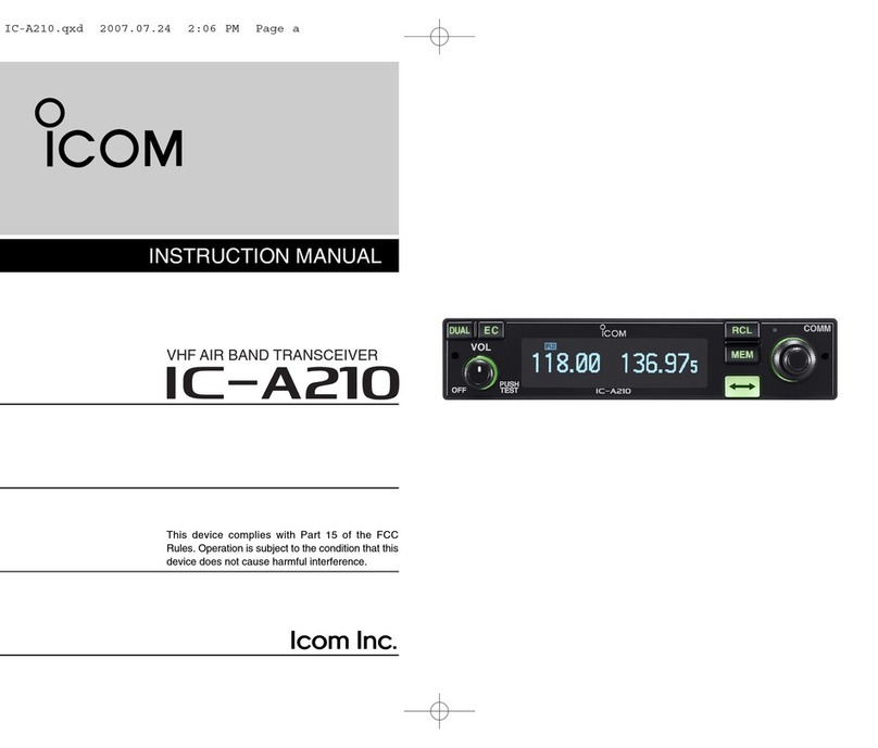 Icom IC-A210 instruction manual