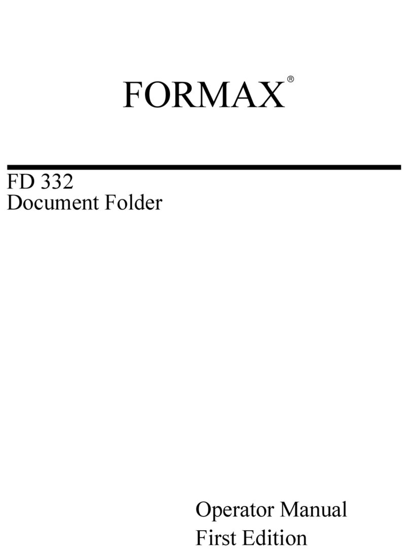 Formax FD 332 User manual Formax FD 332 User manual