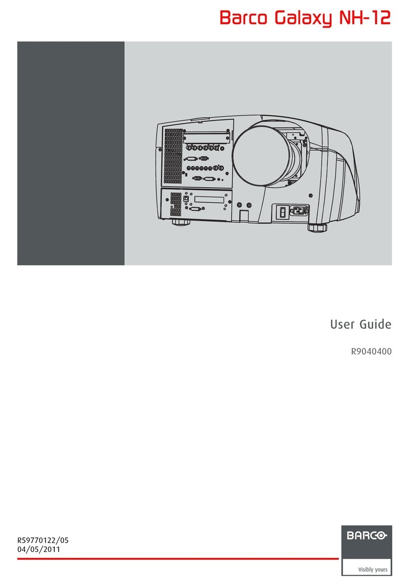 Barco Galaxy NH-12 user guide