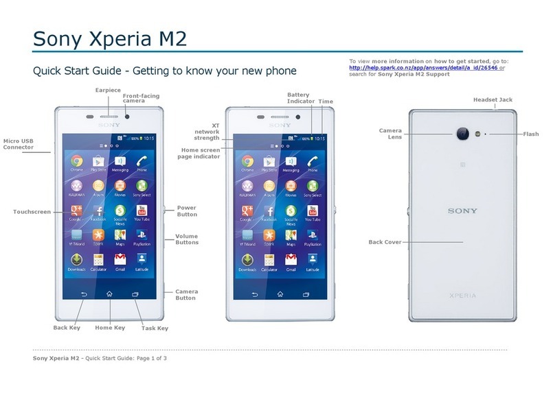 Sony Xperia M2 User manual