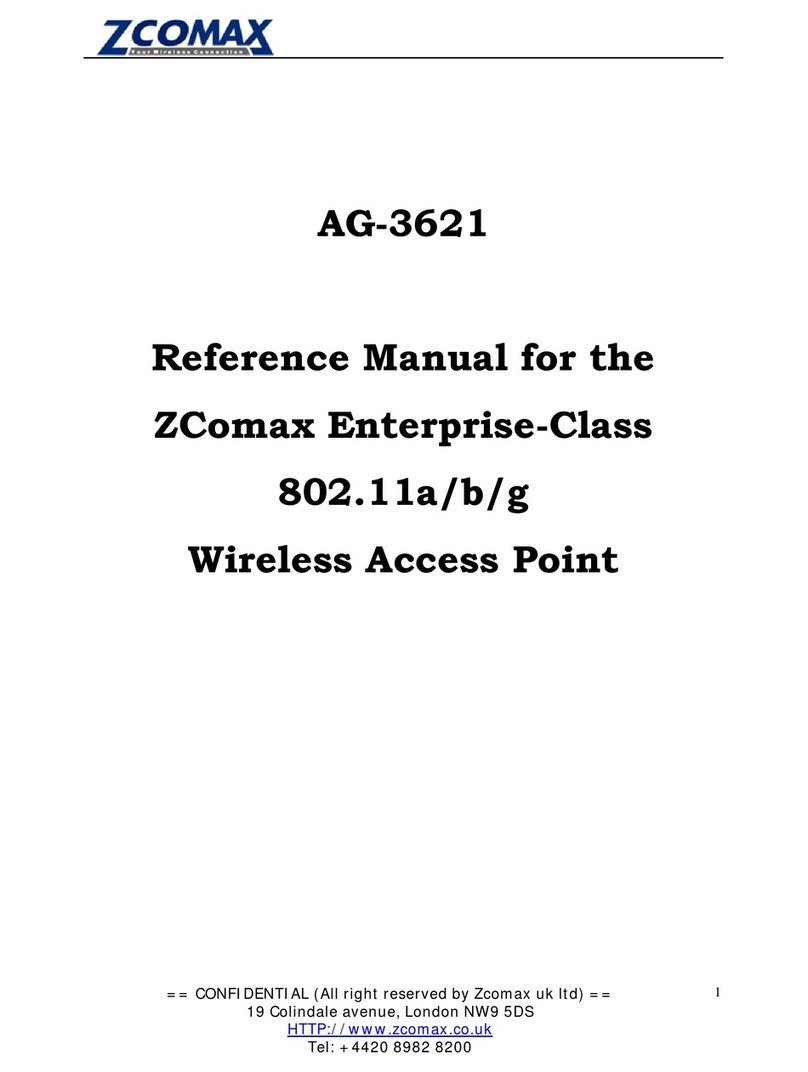 ZComax AG-3621 User manual