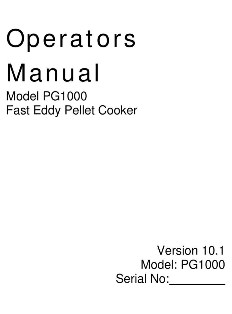 Cookshack Fast Eddy PG1000 Operator's manual
