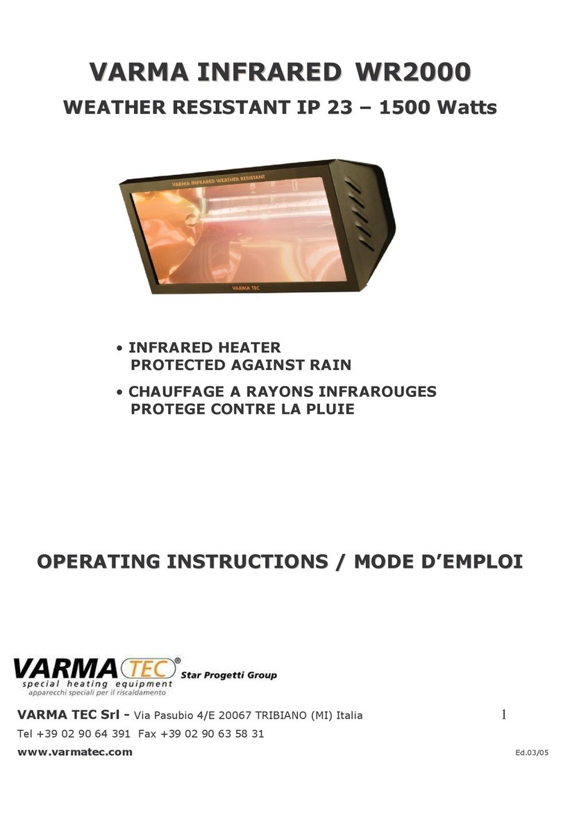 Varma WR2000 operating instructions