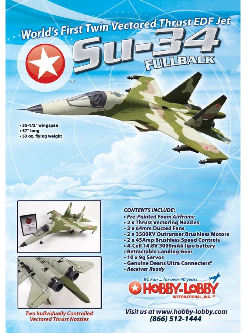 Hobby-Lobby SU-34 Fullback User manual