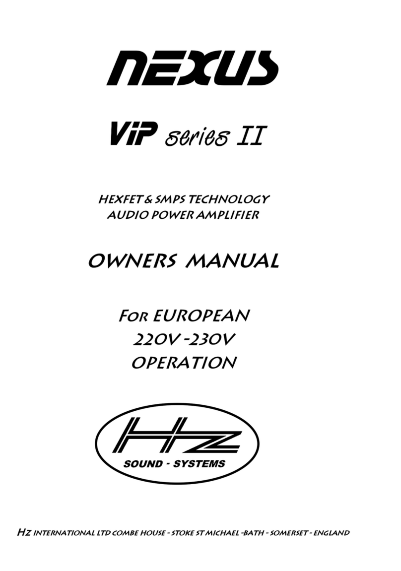 Nexus VIP series II owner's manual