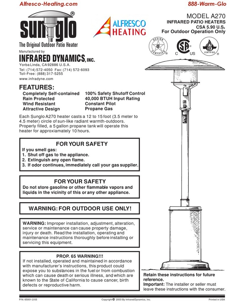 Infrared Dynamics Sunglo A270 Manual Infrared Dynamics Sunglo A270 Manual