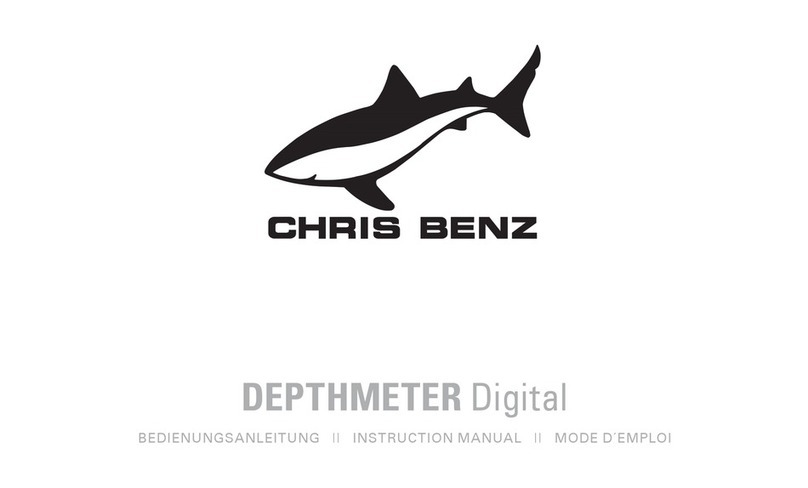 Chris Benz DEPTHMETER Digital instruction manual