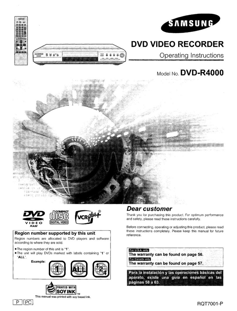 Samsung DVD-R4000 User manual
