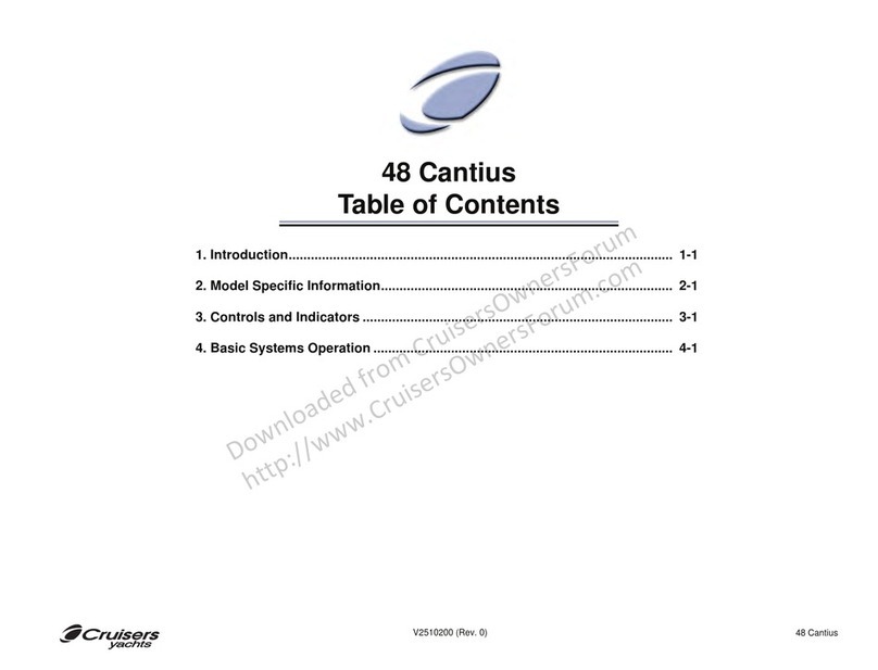Cruisers Yachts 48 Cantius owner's manual