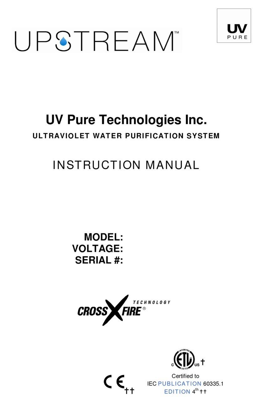 UV Pure Technologies UPSTREAM User manual