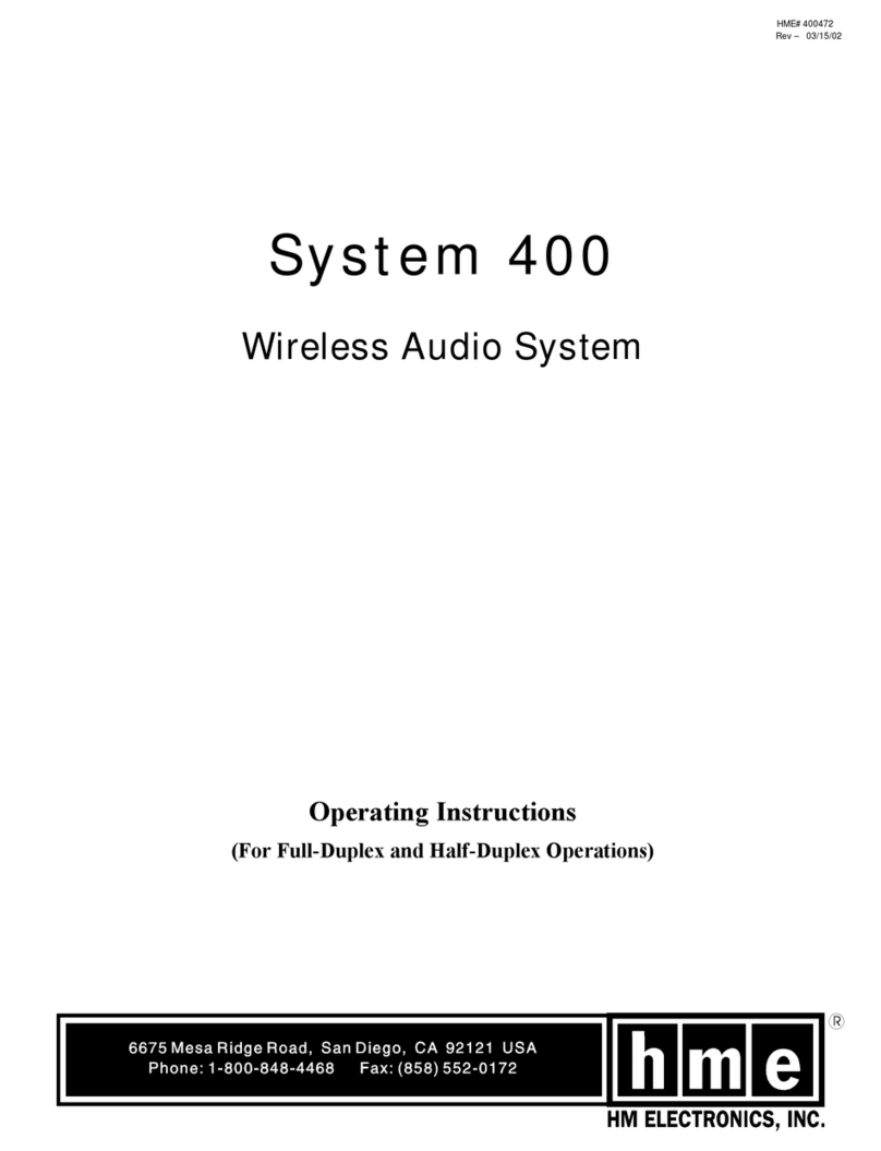 HME System 400 User manual