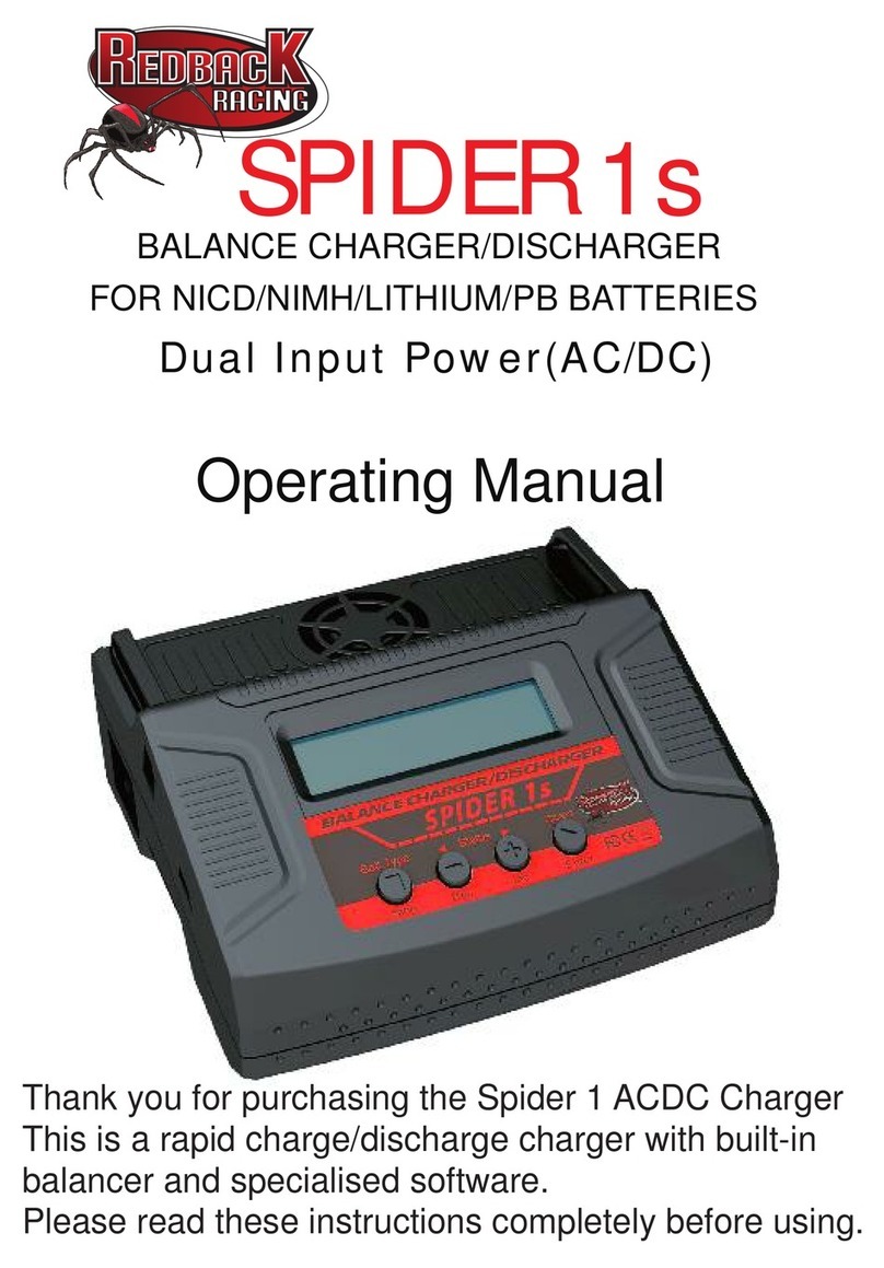 RedbacK Racing SPIDER 1s operating manual