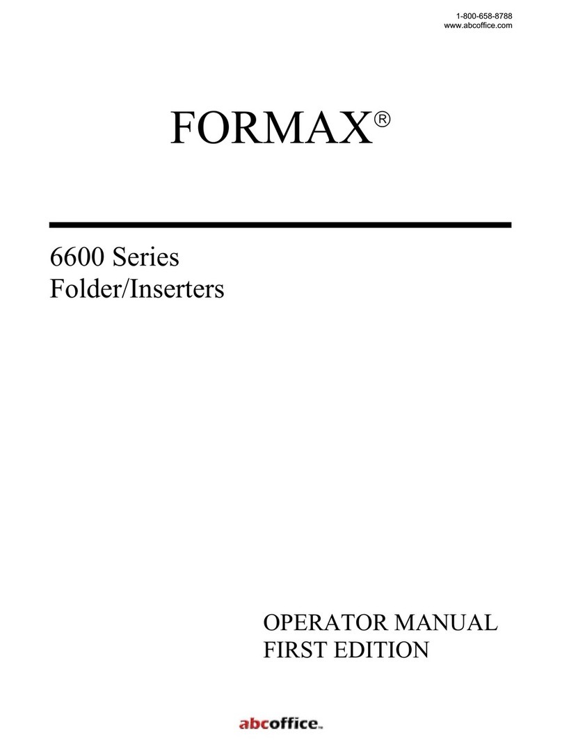 Formax 6600 Series User manual Formax 6600 Series User manual