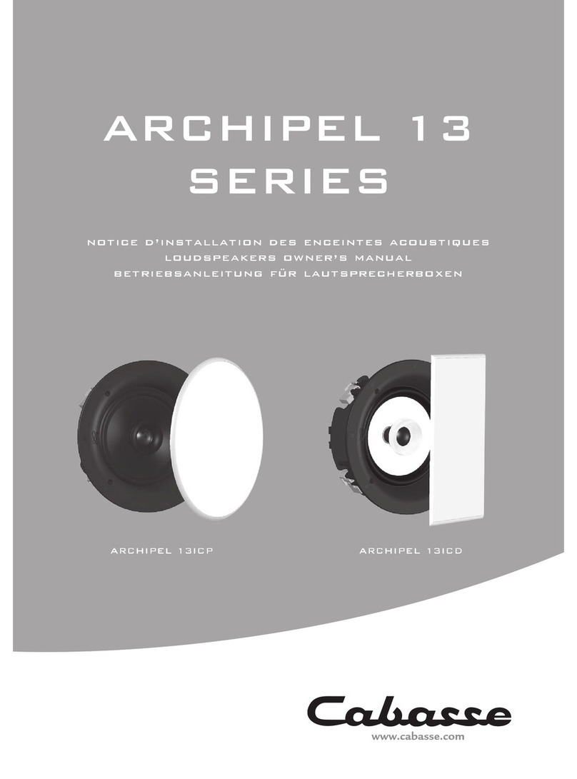 CABASSE ARCHIPEL 13ICP User manual