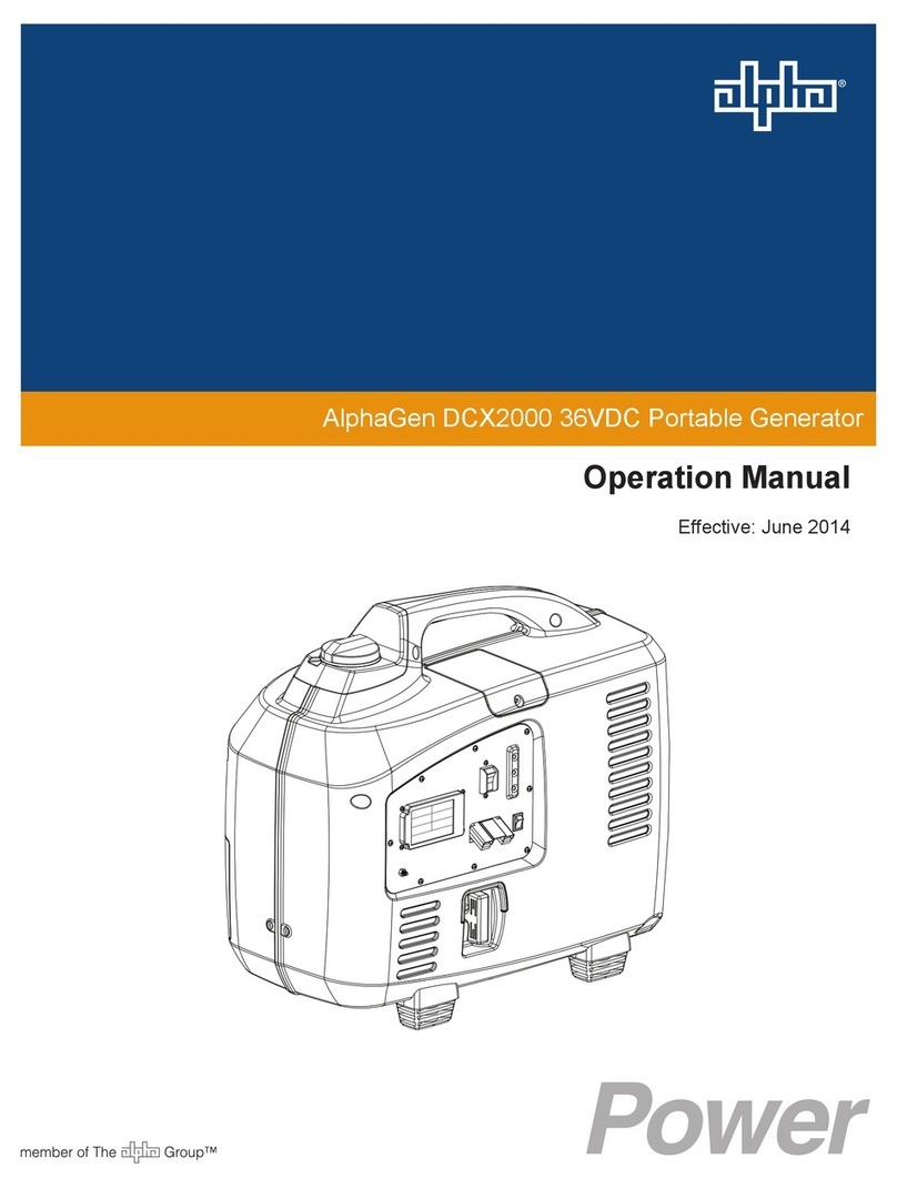 Alpha Technologies AlphaGen DCX2000 Operation manual