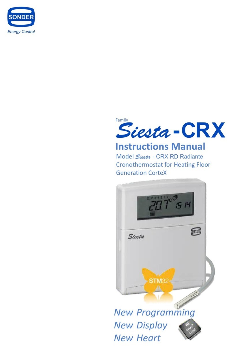 Sonder Siesta CRX RD Radiante instruction manual