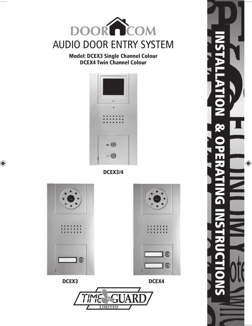 Timeguard DoorCom DCEX3 Installation & operating instructions