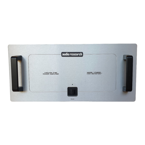 Audio Research VTM200 User manual