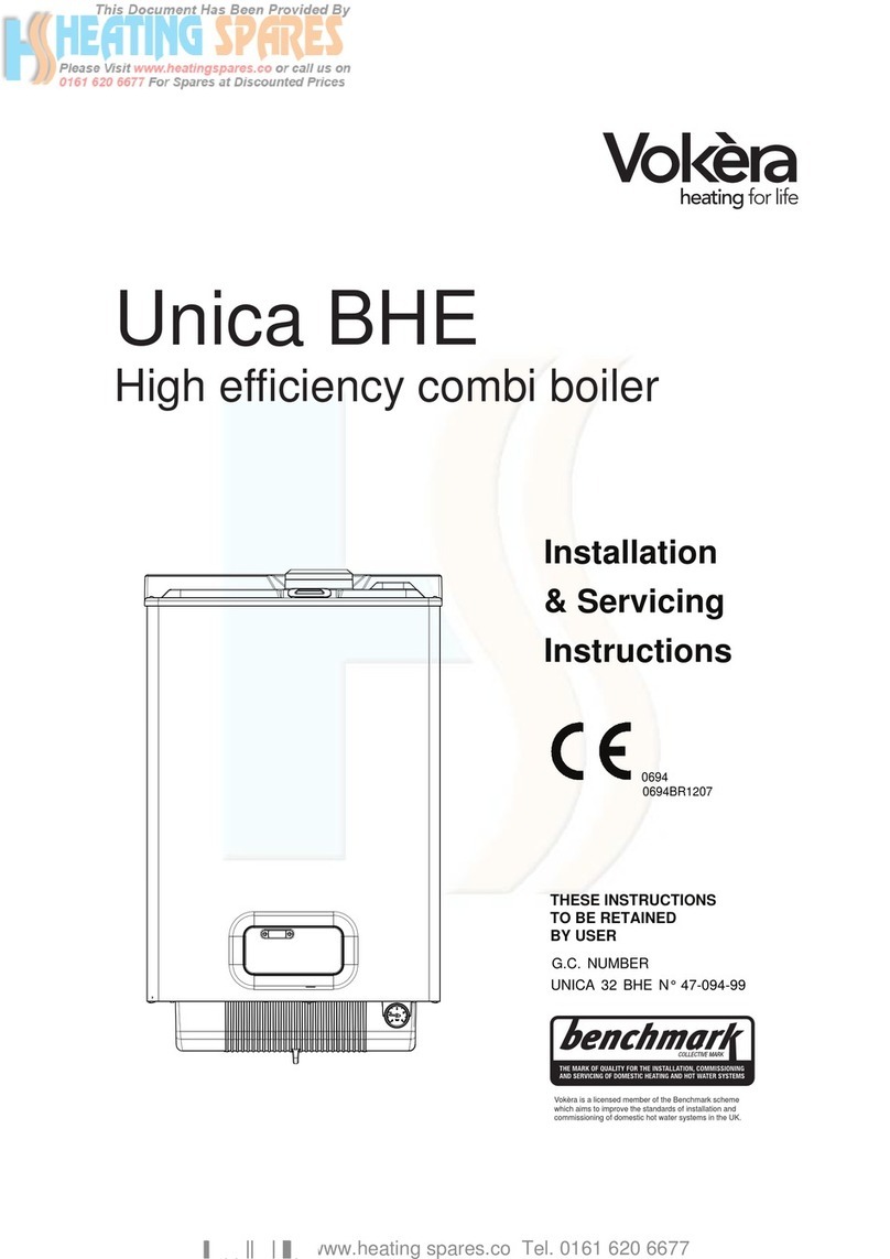 VOKERA Unica BHE Installation & servicing instructions VOKERA Unica BHE Installation & servicing instructions