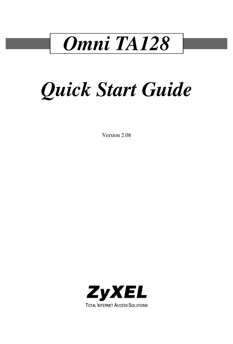 ZyXEL Communications Omni TA128 User manual