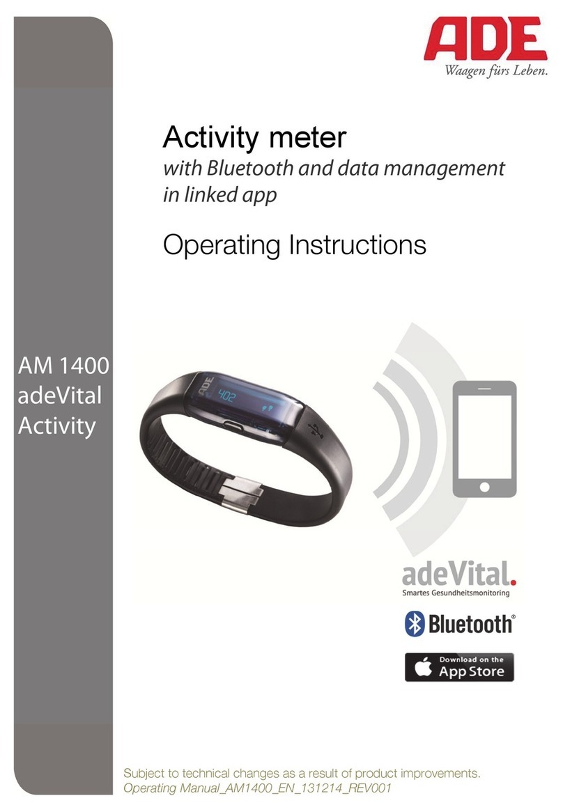 ADE AM 1400 adeVital Activity User manual