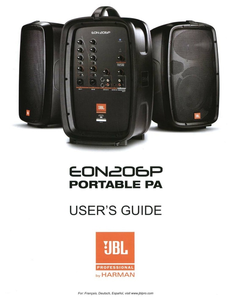 JBL Eon206P User manual