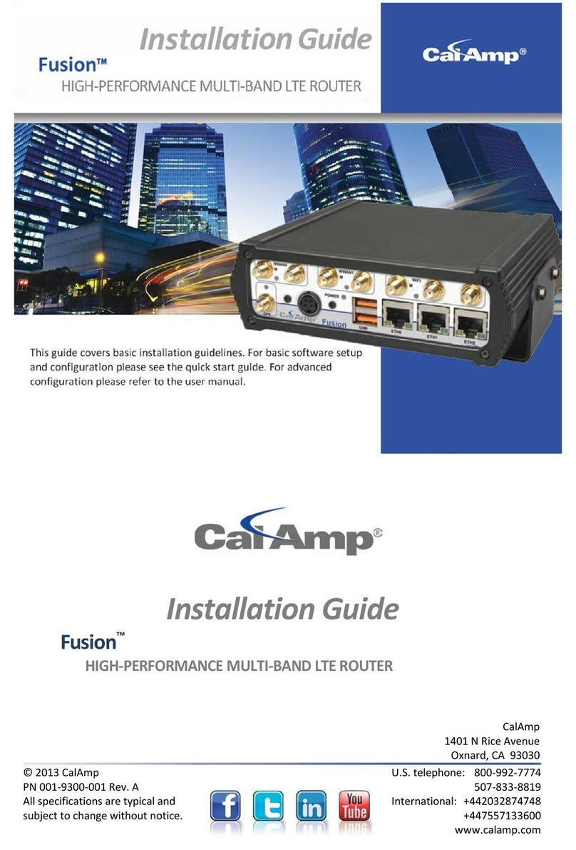 CalAmp Fusion installation guide CalAmp Fusion installation guide
