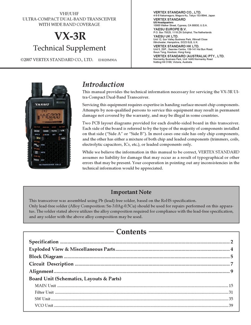 Vertex Standard VX-3R Manual