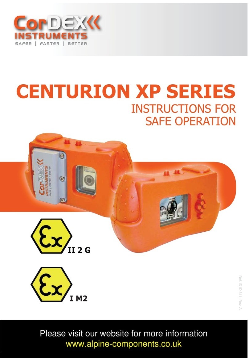 Cordex Instruments CENTURION XPG Quick guide Cordex Instruments CENTURION XPG Quick guide