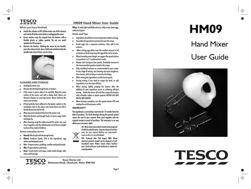 Tesco HM09 user guide