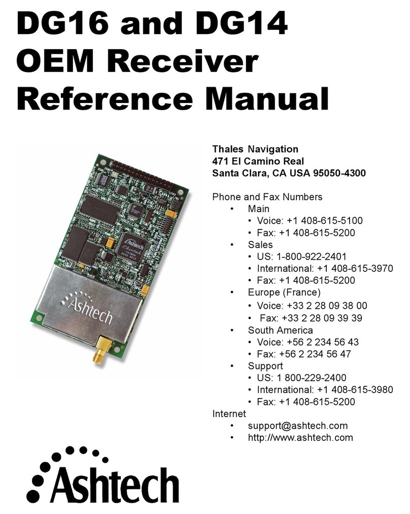 ashtech DG16 User manual