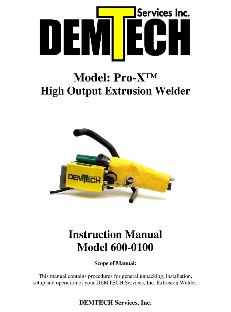 Demtech Pro-X 600-0100 User manual