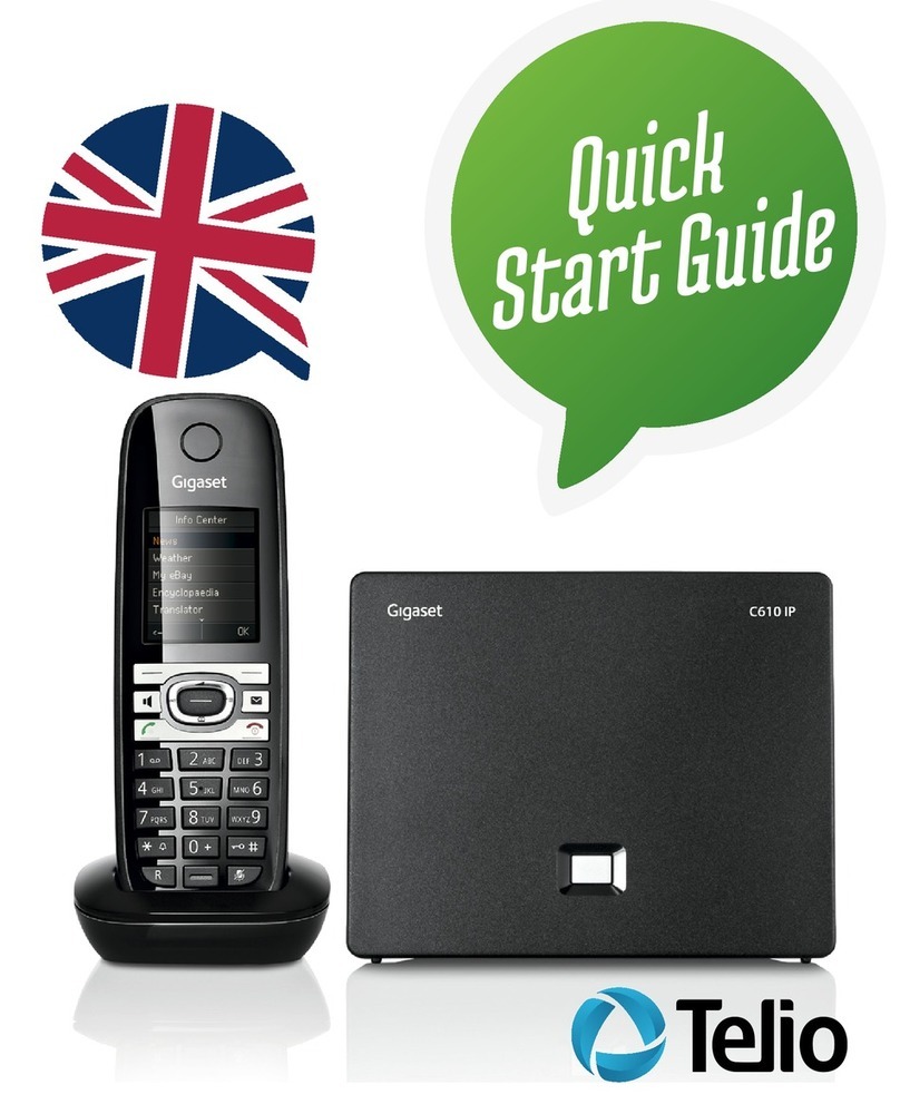 Gigaset C610ip quick start guide