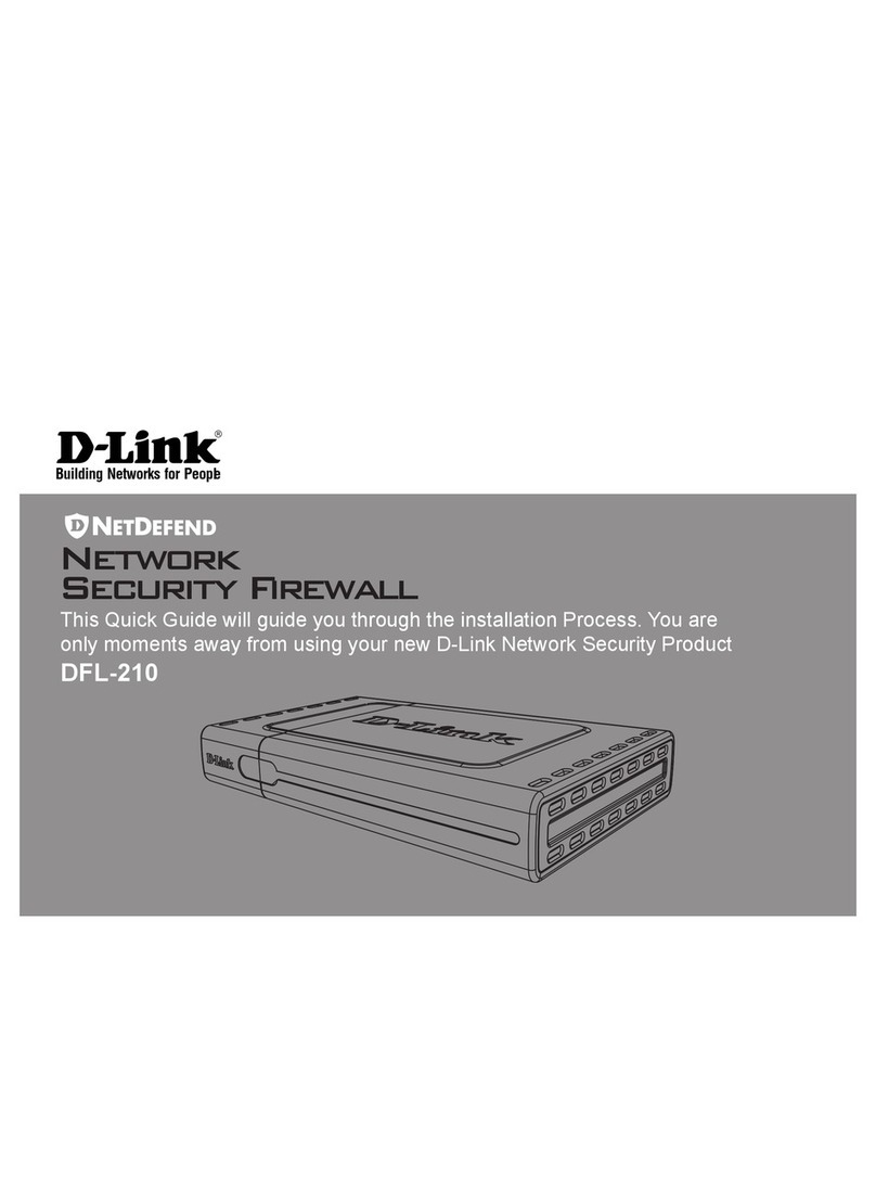 D-Link DFL-210 - NetDefend - Security Appliance User manual