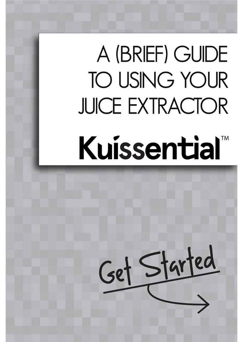 Kuissential JUICE EXTRACTOR user manual