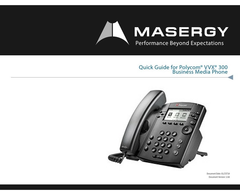 Polycom VVX 300 User manual Polycom VVX 300 User manual