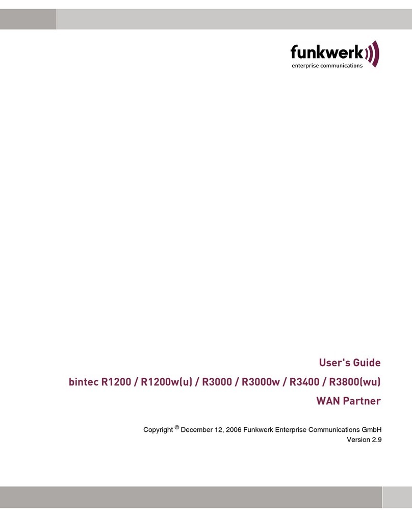 Funkwerk bintec R1200 user guide