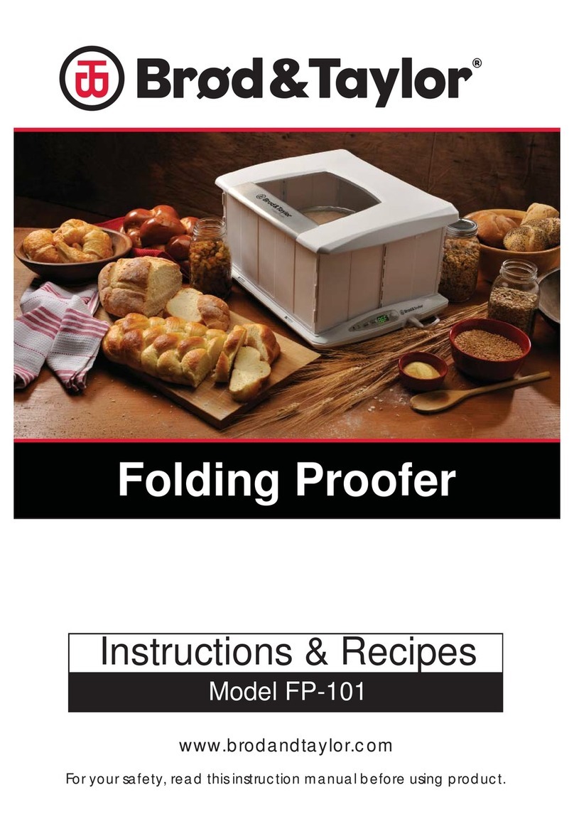 Brod & Taylor FP-101 Instructions & recipes