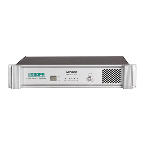 DSPPA P.A.SERIES MP 1600 User manual