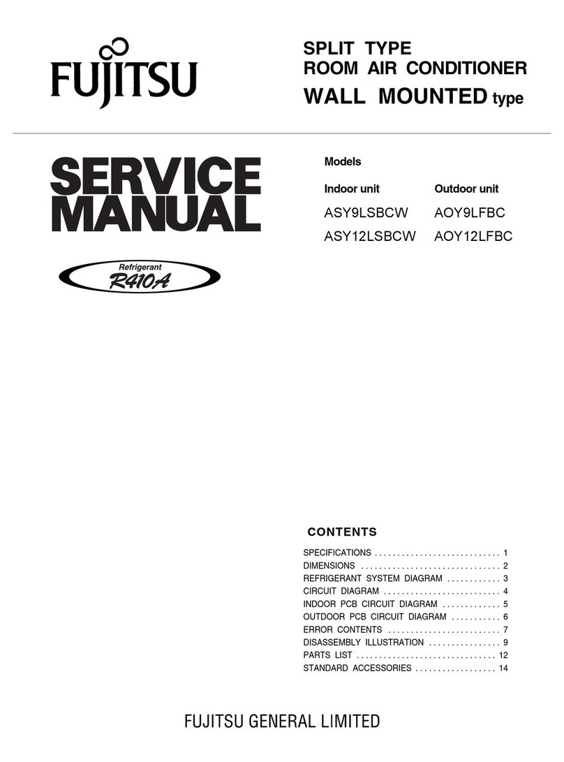 Fujitsu ASY9LSBCW User manual