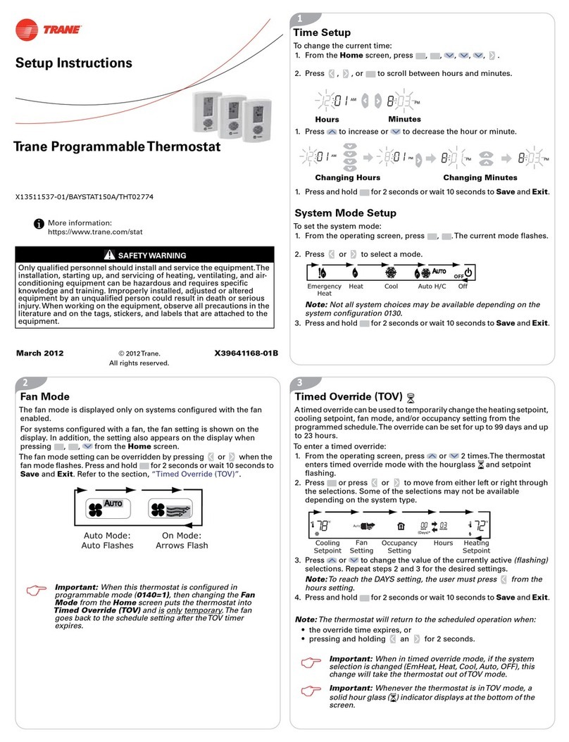 Trane X13511537-01 Manual