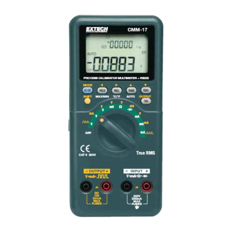 Extech Instruments CMM-17 User manual Extech Instruments CMM-17 User manual