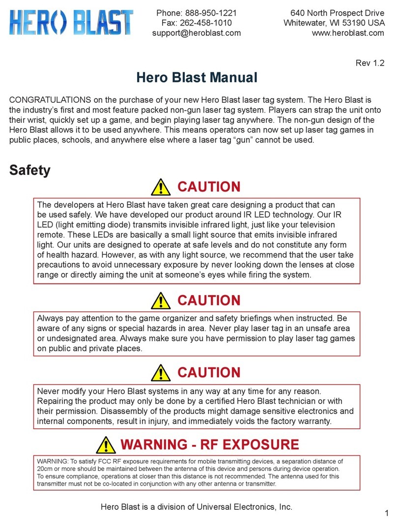 Universal Electronics Hero Blast manual