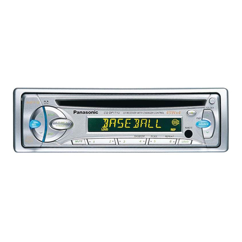 Panasonic CQDP171U - AUTO RADIO/CD DECK User manual