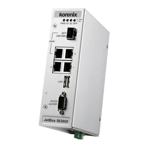Korenix JetBox 5630 User manual