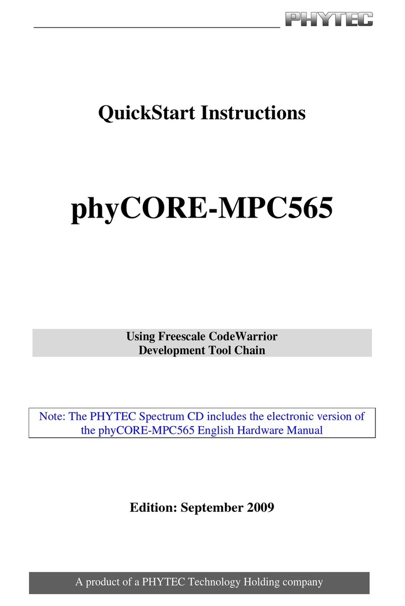 Phytec phyCORE-MPC565 Programming manual