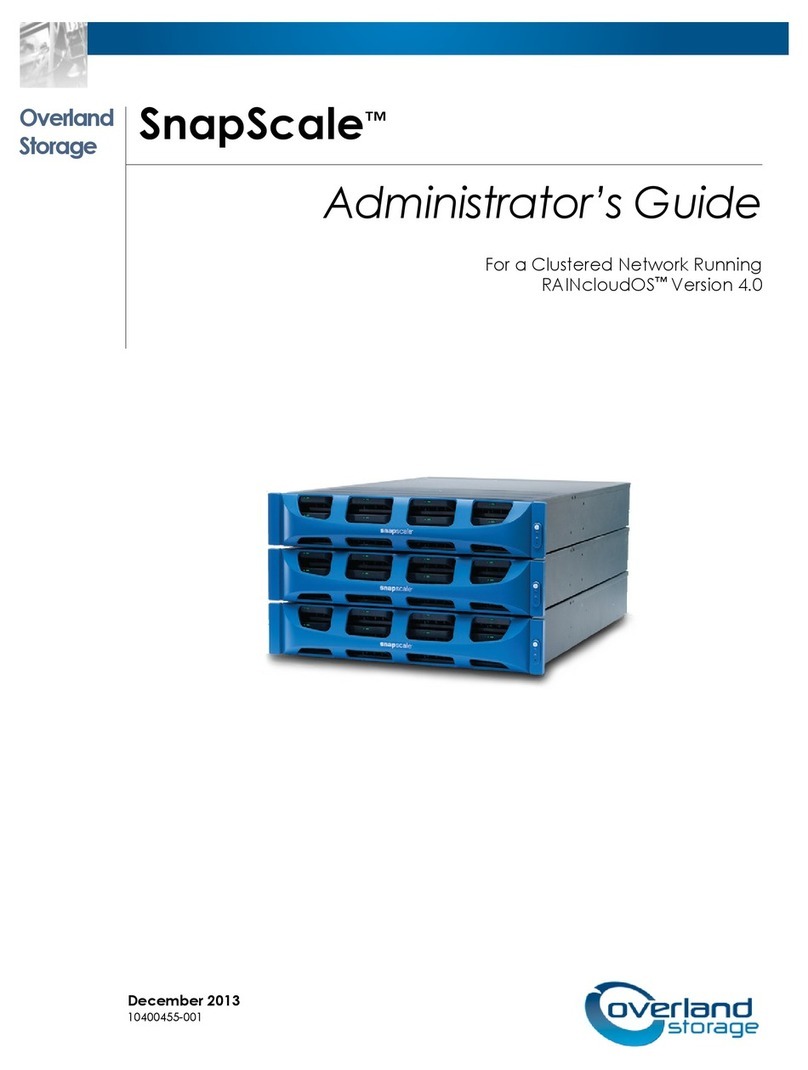 Overland Storage SnapScale Service manual Overland Storage SnapScale Service manual
