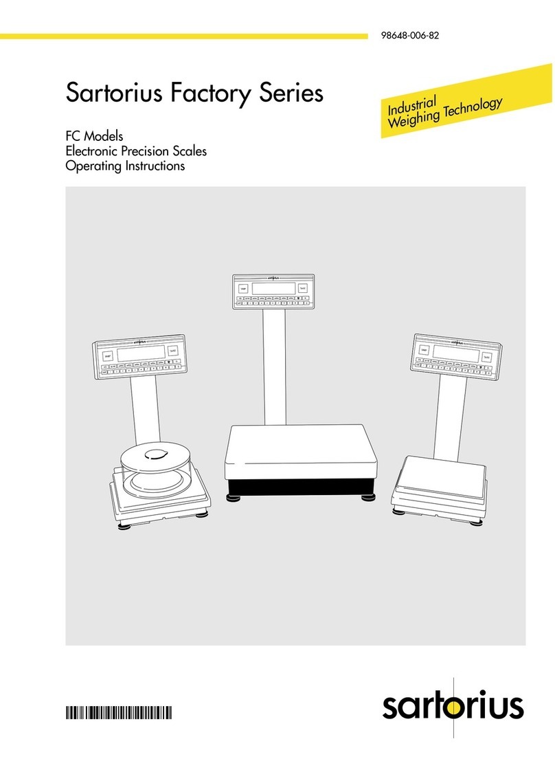 Sartorius Factory Series FC06BBE-S operating instructions