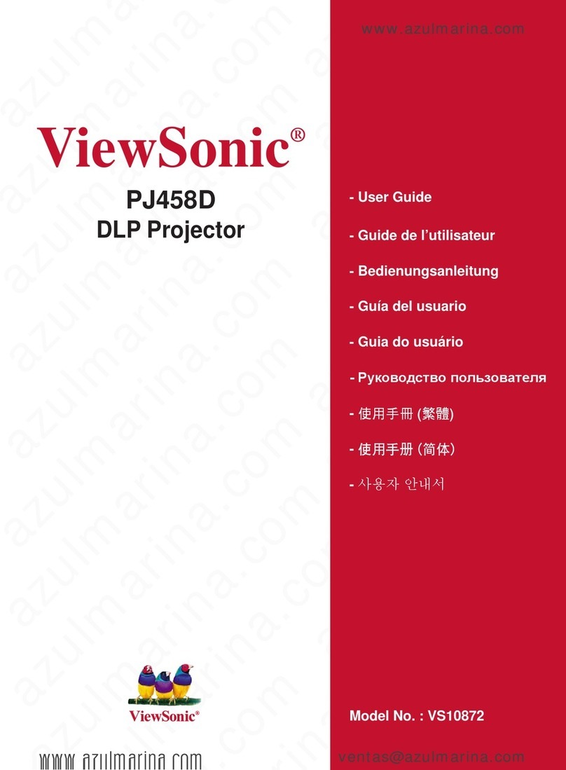 ViewSonic PJ458D - XGA DLP Projector User manual