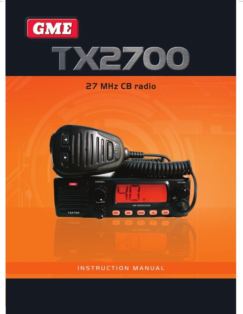 GME TX2700 User manual